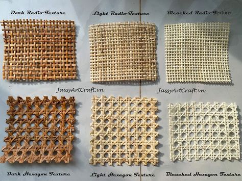 Bamboo Rattan Furniture, Rattan Cane Webbing, How To Add Rattan To Furniture, Vietnamese Furniture, Cane Products, Rattan Panel, Rattan Decoration, Rattan Fabric, Rattan Texture