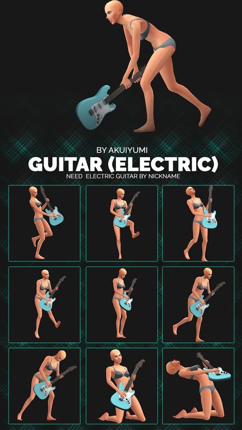 Electric guitar (free 16mar24) | Patreon Sims 4 Guitar Accessory, Sims 4 Instrument Mod, Sims 4 Guitar Case, Sims 4 Electric Guitar Cc, Sims 4 Band Poses, Sims 4 Guitar Poses, Sims 4 Pop Star Cc, Sims 4 Streamer Cc, Guitar Poses