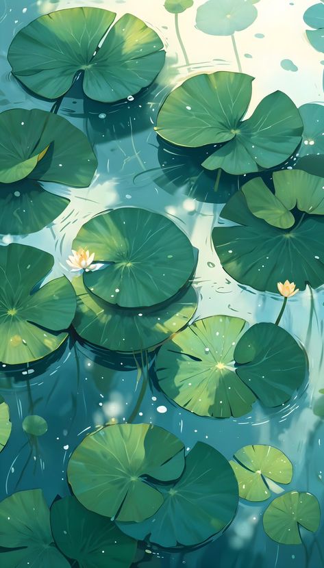 Lotus Flower Pictures, Space Phone Wallpaper, Iphone Wallpaper Landscape, Scene Drawing, Pretty Wallpapers Tumblr, Phone Wallpaper Patterns, Small Canvas Art, Nature Art Painting, Anime Scenery Wallpaper