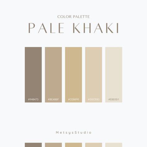 { #colorpalette #palette #colors #designers #design #ideas #inspired #palekhaki #khaki } Cream Tone Bedroom, Beige Cream Color Palette, Khaki Pallete Color, Beige Shades Colour Palettes, Khaki Colour Palette, Khaki Color Palette, Cream Colour Palette, Shades Of Khaki, Colours Palette