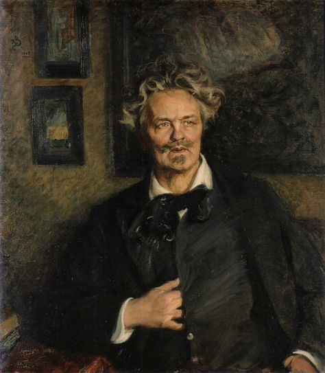 August Strindberg Richard Bergh, August Strindberg, Florence Academy Of Art, Most Famous Paintings, Digital Museum, Nordic Art, Incubus, Collaborative Art, Turkish Art