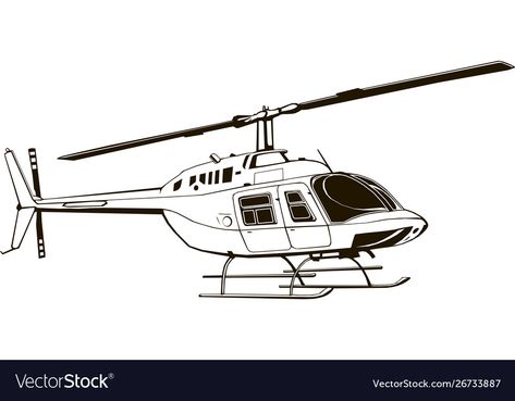 Police Helicopter Drawing, Helicopter Tattoo, Helicopter Illustration, Loish Art, Helicopter Drawing, C130 Hercules, Plane Drawing, Car Sticker Design, Golf Art