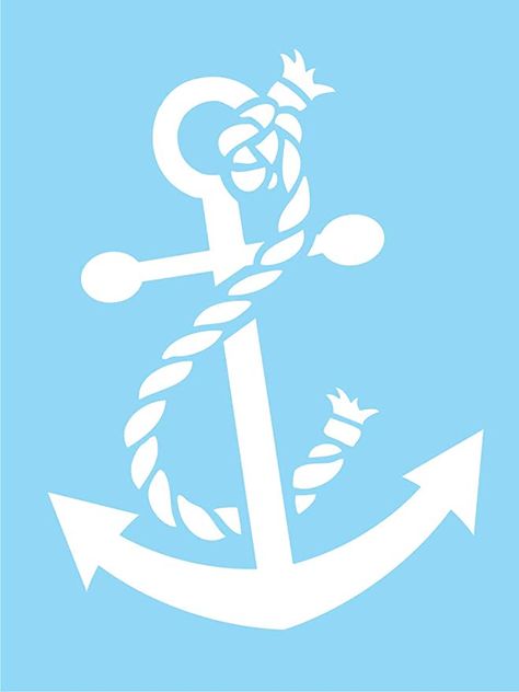 Boat Stencil, Easy Stencil Patterns, Anchor Stencil, Free Stencils Printables Templates, Nautical Images, Beach Stencils, Stencils Printables Templates, Nautical Stencils, Easy Mosaic