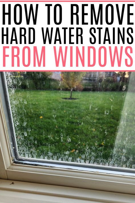 How To Clean Windows With Vinegar, How To Remove Water Spots From Windows, How To Get Hard Water Stains Off Windows, How To Get Water Spots Off Windows, Wash Outside Windows, Washing Outdoor Windows, Outdoor Window Cleaner Homemade, Steam Cleaning Windows, How To Wash Windows Outside