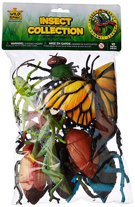 Amazon.com: Wild Republic Insect Polybag, Kids Gifts, Educational Toy, Party Favors, 10 Pieces: Toys & Games Caterpillar Toys, Bug Toys, Dramatic Play Area, Insects Theme, Animal Action, Insect Collection, Cool Bugs, Operation Christmas, Dramatic Play