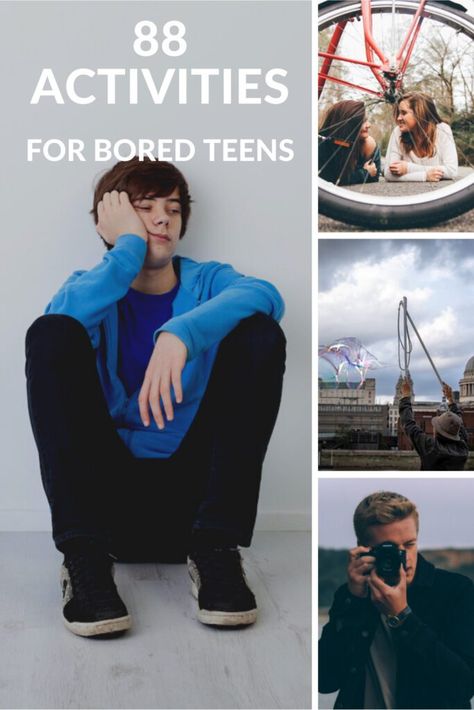 Activities for Teens - 88 Things for Bored Teenagers to Do At Home Activities For Teens At Home, Friendship Issues, Bored Ideas, Digital Ideas, Bored At Home, Activities For Teens, Spa Day At Home, Online Lessons, Summer Projects