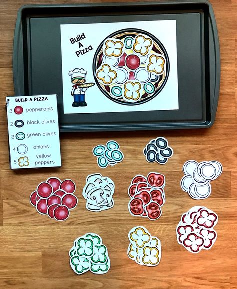 Build a Pizza Center Activities - Click Image to Close Crazy Pizza Day Book Activities, Pizza Math Preschool, Pizza Books For Preschool, Pizza Math Activities, Babysitting Games, Pizza Activities, Preschool Pizza, Teaching Nutrition, Crazy Pizza