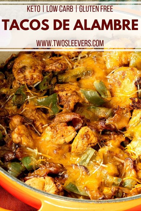 Tacos de Alambre | Keto Tacos de Alambre | Keto Taco Meat Recipe | Taco Meat Recipe | Mexican Food | Mexican Recipes | Mexican Dinner Recipes | Keto Mexican Recipes | Low Carb Mexican Recipes | TwoSleevers | #twosleevers #tacosdelambre #tacos #mexicanfood #ketorecipes Keto Chicken Tacos, Chicken Taco Meat Recipe, Low Carb Mexican Recipes, Keto Mexican Recipes, Mexican Chicken Tacos, Taco Meat Recipe, Keto Entrees, Keto Tacos, Taco Recipes Mexican