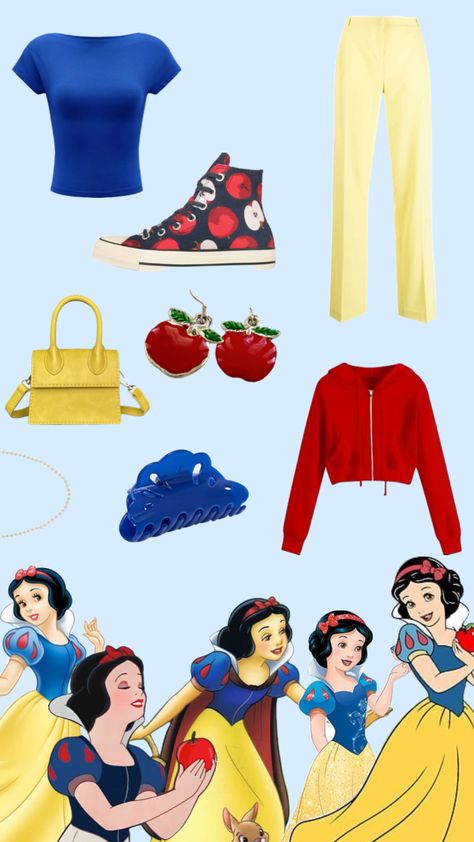 #snowhiteoutfit #snowwhite #snowwhiteandthesevendwarfs #snowwhiteaesthetic #inspo #modern #outfit Snow White Disney Outfit, Snow White Modern Outfit, Modern Snow White Aesthetic, Snow White Inspired Outfit, Snow White Outfit, Snow White Outfits, Princess Inspired Outfits, Snow White Disney, Disney Bounding