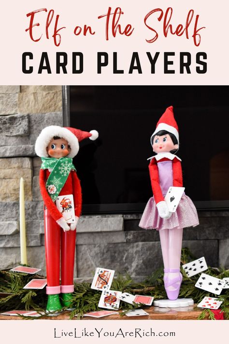 Cute Sets, Favorite Pins, On The Shelf, Elf On The Shelf, Elf, This Year, Playing Cards, Christmas Decorations, Christmas