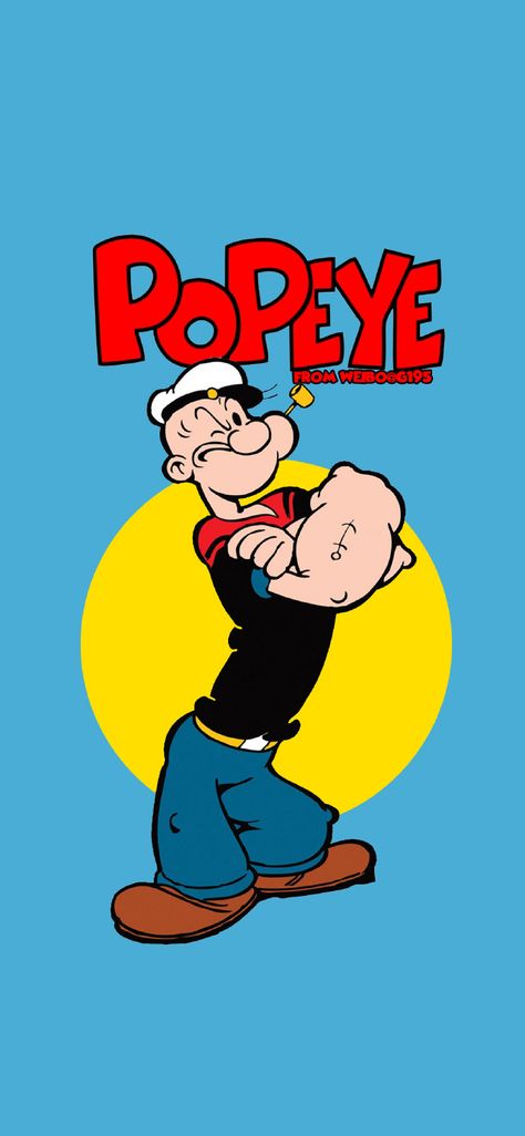 Popeye Wallpaper Iphone, Popayee Cartoon Wallpaper, Popeye The Sailor Man Wallpaper, Popeye Wallpaper, Popeye Cartoon Characters, Donald Disney, Popeye Cartoon, Batman Comic Wallpaper, Blue Roses Wallpaper