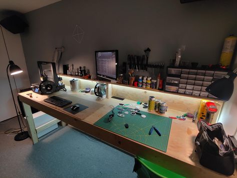 Indoor Workbench, Engineer Room, Electronics Workspace, Hobby Room Design, Garage Workbench Plans, Project Room, Gear Room, Hobby Desk, Electronic Workbench