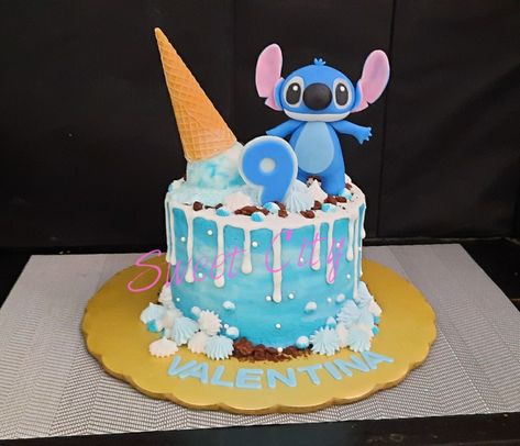 Pastel Stitch, Stitch Cakes, Cakes For Teenagers, Lilo And Stitch Cake, Stitch Cake, Stitch Birthday, Girl Birthday Decorations, Creative Birthday Cakes, Baby Birthday Cakes