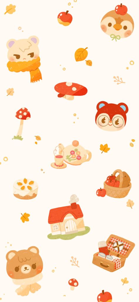 Cheryl ✿ on Twitter: "I created some autumn crossing wallpapers, RTs are appreciated if you use them!😊✨🍁… " Wallpaper Inspirational Aesthetic, Animal Crossing Background, Cute Animal Crossing, Animal Crossing Cute, Acnh Art, Gaming Wallpaper, Animal Crossing Fan Art, Animal Crossing Characters, Images Kawaii