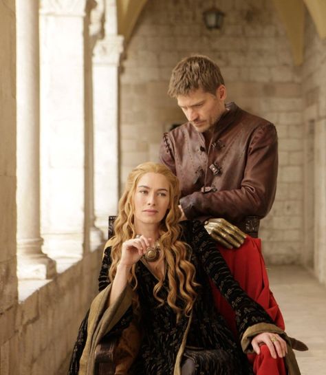 Lannister twins (Queen Cersei and her twin brother Ser Jaime Lannister) Jaime And Cersei, Game Of Thrones Movie, Game Of Thrones Images, Queen Cersei, Cersei And Jaime, Ramsay Bolton, Nikolaj Coster, Nikolaj Coster Waldau, Photo Games