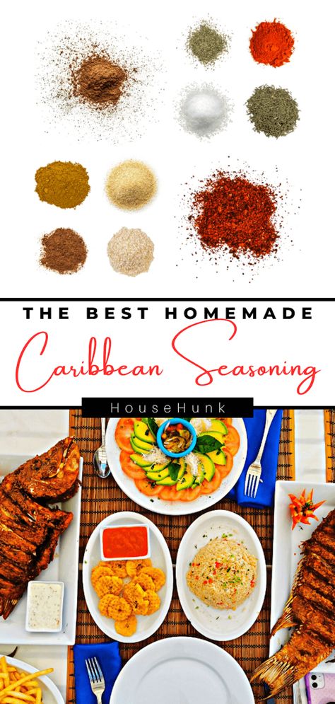 Transport your taste buds to the Caribbean with this homemade Caribbean seasoning blend. Elevate your dishes with the vibrant flavors of the islands. Perfect for grilled meats, vegetables, and more! Caribbean Seasoning, Homemade Seasoning, Japanese Bread, Homemade Spice Blends, Drink Inspiration, Grilled Meats, Caribbean Cuisine, Global Cuisine, Homemade Spices