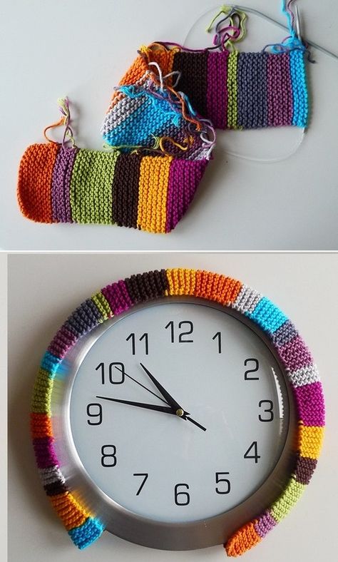 retro knitted clock rim Knitting Room, Sweater Inspiration, D I Y Crafts, Bamboo Crafts, Needle Crafts, Smart Ideas, Craft Room Ideas, Arts And Crafts Projects, Crafts Projects