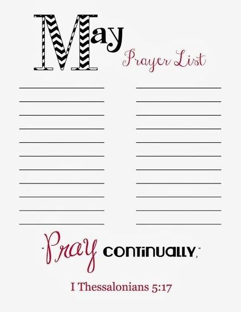 Monthly Prayers & Printables Graphics List Template Free Printable, Prayer List Template, Prayer Journal Prompts, Journal Sample, Prayer Journal Template, Template Free Printable, Prayer Journals, Free Bible Study, Devotional Journal