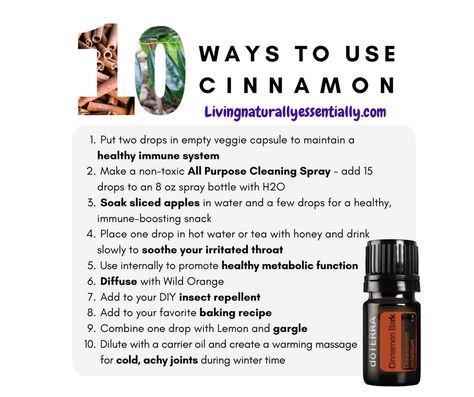 Doterra Cinnamon Bark, Doterra Cinnamon, Dottera Oils, Essential Oils Properties, Cinnamon Bark Essential Oil, Esential Oils, Doterra Oil, Doterra Essential Oils Recipes, Essential Oil Spray