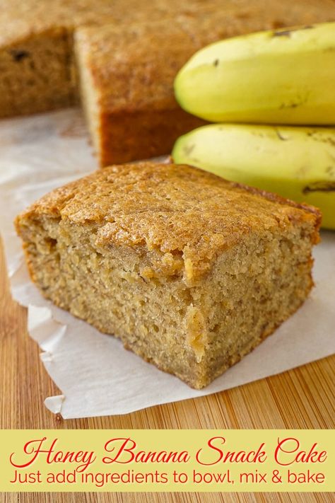 Banana Snack Cake Recipe, 8x8 Banana Cake Recipe, Banana Snack Cake 8x8, Snack Cake Recipes 8x8, Small Banana Cake, Stand Target, Snacking Cakes, Banana Snack Cake, Snack Cake Recipe