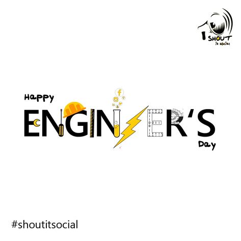 Happy Engeering Day, Poster On Engineers Day, Engineer's Day Creative Post, Engineers Day Creative Poster, Engineer Day Poster, Happy Engineers Day Creative, Happy Engineers Day Poster, Engineers Day Creative Ads, Engineers Day Creative