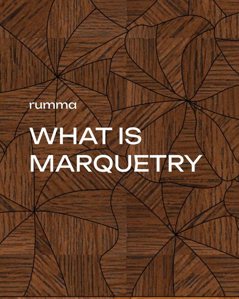 What is Marquetry? 👇 Marquetry, also known as inlay, is the art of creating patterns and pictures by hand inlaying pieces of wood, veneer, or other materials into a wooden surface. This labor of love allows for intricate designs and stunning visual effects. Throughout history, marquetry has been used to adorn furniture, walls, and floors, showcasing craftsmanship and artistry. It has been a symbol of luxury and refinement in various cultures. At Rumma, we are dedicated to keeping the art o... Marquetry Art Wood Veneer, Marquetry Art, Marquetry Furniture, Creating Patterns, Stylish Bedroom Design, Stylish Bedroom, Marquetry, Intricate Designs, Visual Effects