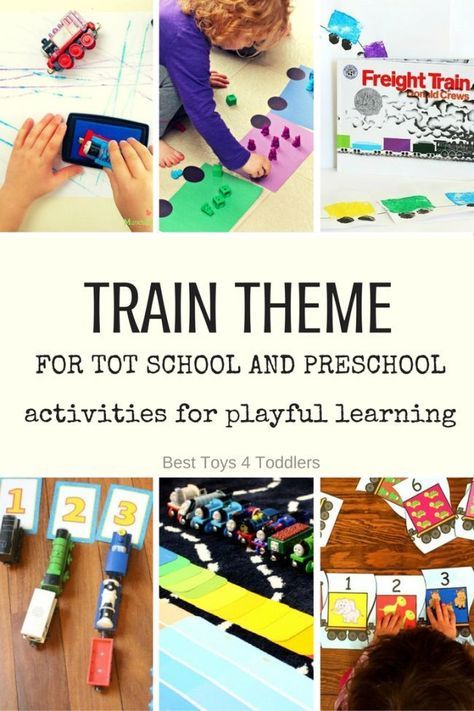 Best Toys 4 Toddlers - Weekly Activity Planner for Tot School and Preschool with Train Theme for Letter T (free printable planner available) Train Inquiry Kindergarten, Transport Preschool, Transportation Sensory, Train Preschool Activities, Trains Preschool, Activity Planner, Train Crafts, Transportation Crafts, Transportation Preschool