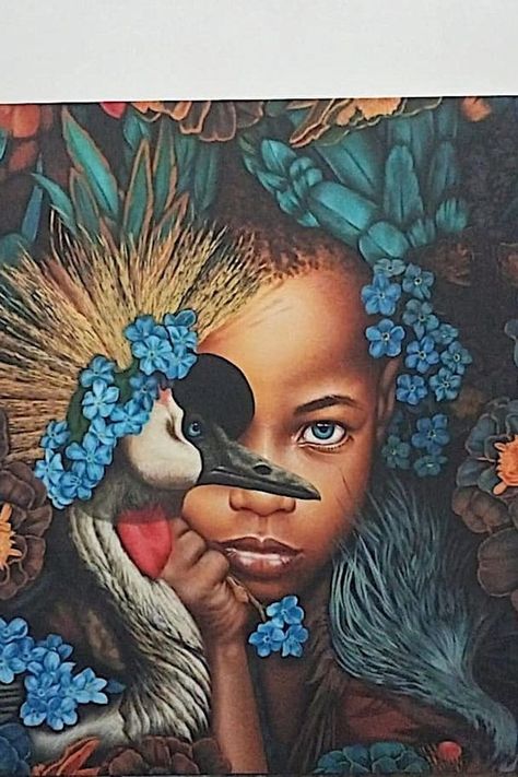 African Children, Peacock Bird, Diamond Eyes, Art Painting Acrylic, Kids Portraits, Painting Art Projects, Bird Photography, Learn To Paint, Painting For Kids