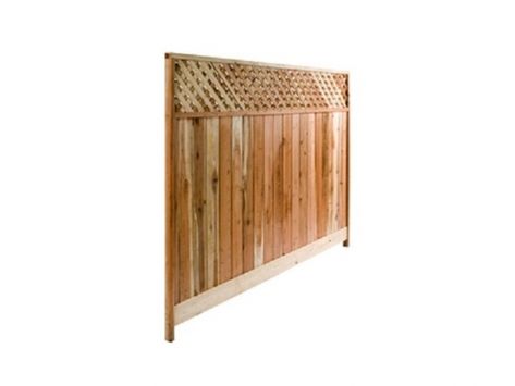 Redwood Lattice Top Wood Fence Panel Fence With Lattice Top, Redwood Fence, Privacy Fence Panels, Fencing & Gates, Fence Styles, Privacy Fences, Fence Panel, Interior Accents, Privacy Fence