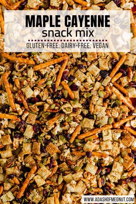 Maple Chex Mix Recipes, Gluten Free Chex Mix Recipes, Gluten Free Snack Mix, Spicy Chex Mix, Gluten Free Chex, Chex Recipes, Chex Mix Recipe, Chex Party Mix, Gluten Free Pretzels