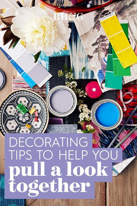 With so many elements to consider and choices to make, decorating can be a challenge. To make the process easier and more enjoyable, there are a few strategies you can take that will simplify your decorating decisions. Follow these steps to learn how to pull together a look you'll love #decoratingtips #interiordecorating #homedecortips #interiordesign #homedecorideas #bhg How To Pick Art For Your Home, Pick Art, Decorating Advice, Art For Your Home, Home Decor Tips, Decorating Tips, Interior Decorating, To Create, Take That