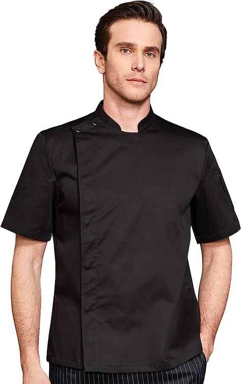 Chef Uniforms, Uniform Men, Chef Jackets, Chef Pants, Chef Uniform, Chef Coat, Chef Apron, Men In Uniform, Men Short Sleeve