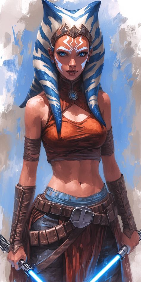 Starfinder Ysoki Art, Anakin Ahsoka Obi Wan, Female Star Wars Characters, Clone Wars Fan Art, Star Wars Character Art, Star Wars Ahsoka Hot, Cartoon Cyberpunk, Female Jedi, Star Wars History