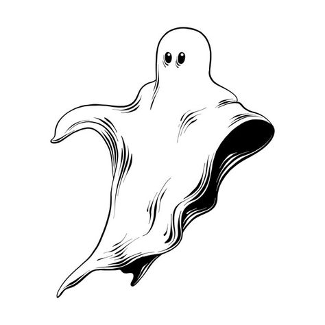 Ghost Line Art, Ghost Sketch, Ghost Comic, Ghost Drawing, Alien Drawings, Ghost Tattoo, Spooky Tattoos, Tattoo Style Drawings, Friendly Ghost