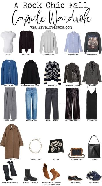 Rock Wardrobe Capsule, Rock Style Capsule Wardrobe, Rock Chic Capsule Wardrobe, Rocker Chic Capsule Wardrobe, Emo Capsule Wardrobe, Rock Capsule Wardrobe, Find Your Style Fashion, Outfit Ideas Rock, Goth Capsule Wardrobe