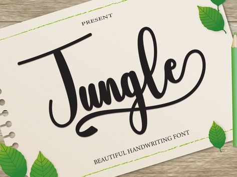 Jungle is a sweet handwritten font that is made with great care in order to produce the expected outcomes. This font can be used for writing cards, invites, letters and posters. You can free download Jungle font for personal use or buy the full version with a commercial license here. Jungle Script Font License: Personal […] The post Jungle Font appeared first on FreeFontDL. Jungle Font Letters, Jungle Font, Beautiful Handwriting Fonts, Writing Cards, Font Letters, Beautiful Handwriting, Font Generator, Font Download, Handwriting Fonts