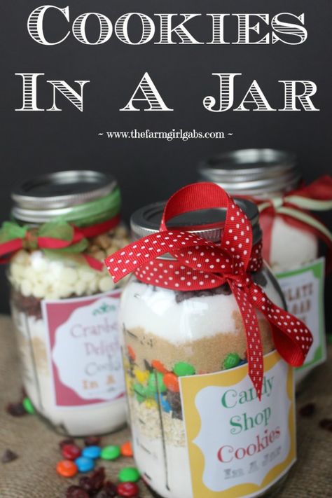 The BEST DIY edible gifts ever! There's something for everyone on this list! In A Jar Recipes, Mixes In A Jar, Gifts In Jars, Recipes In A Jar, Jar Mixes, Homemade Christmas Crafts, Cookies In A Jar, Gift In A Jar, Jar Cookies