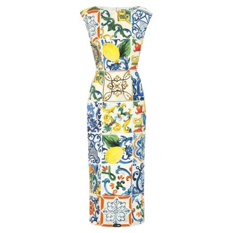 DOLCE & GABBANA Gorgeous brand new with tags, 100% Authentic Dolce & Gabbana Dress conveys the beautiful blue, yellow and green hues of the Mediterranean, fashioned from native rustic floral Majolica tile print for a colourful touch. Model: Sheath Maxi Color: Multicolor majolica pattern White silk stretch inner lining Back zip closure Logo details Very exclusive and high craftsmanship Made in Italy Material: 94% Silk 6% Elastane Lining: 96% Silk, 4% Elastane Size: Tag size IT40 / US6 / S Dolce & Stylish Closet, Informal Dress, Mediterranean Wedding, Gabbana Dress, Dolce Gabbana Dress, Yellow And Green, White Silk, The Mediterranean, Fitted Bodice