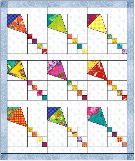 Podunk Pretties: Go fly a kite! Kite Quilt, Childrens Quilts, Scrap Quilt Patterns, Baby Boy Quilts, Quilt Baby, Boy Quilts, Block Of The Month, Quilting Techniques, Scrappy Quilts