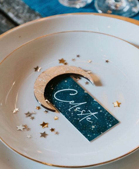 Celestial Dinner Party, Acotar Birthday, Astrology Party, Star Themed Wedding, Celestial Wedding Theme, Moon Cookies, Aries Birthday, Moon Wedding, Celestial Wedding