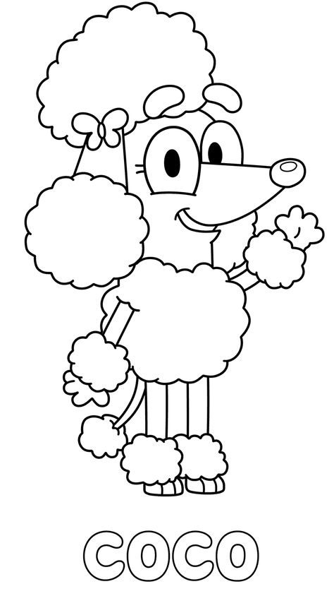 Bluey Coloring Pages - Best Coloring Pages For Kids Bluey Coloring Pages, Kids Colouring Printables, Family Coloring Pages, Farm Animal Coloring Pages, Colouring Printables, Unicorn Coloring Pages, Cartoon Coloring Pages, Cute Coloring Pages, Christmas Coloring Pages