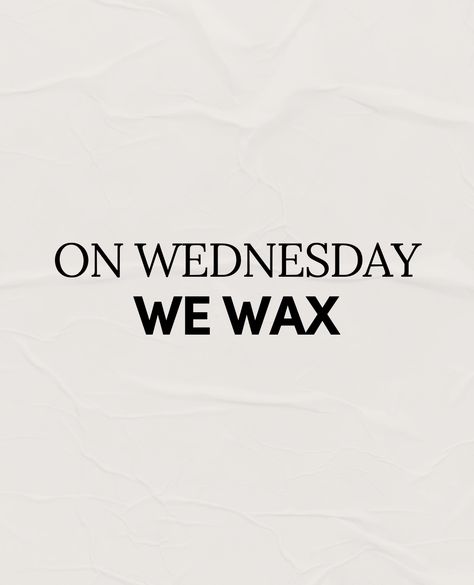 Wax on, Wax off! ✨️ Halloween Waxing Quotes, Waxing Posts For Instagram, Waxing Images, Esthetician Captions, Waxing Aesthetic, Waxing Memes, Waxing Quotes, Wax Wednesday, Esthetician Tips