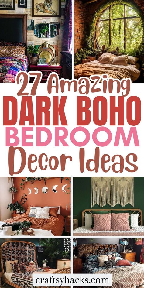 Elevate your bedroom with our dark ideas that seamlessly blend boho bedroom decor with the artistry of bohemian decorating. Explore how dark colors and bohemian style can transform your space into a mystical haven. Boho Bedroom With Dark Wood Furniture, Indigo Bedroom Ideas, Dark Blue Boho Bedroom, Boho Blue Bedroom, Dark Boho Bedroom Ideas, Dark Teal Bedroom Ideas, Blue Boho Bedroom, Dark Boho Bedroom, Dark Bedroom Furniture