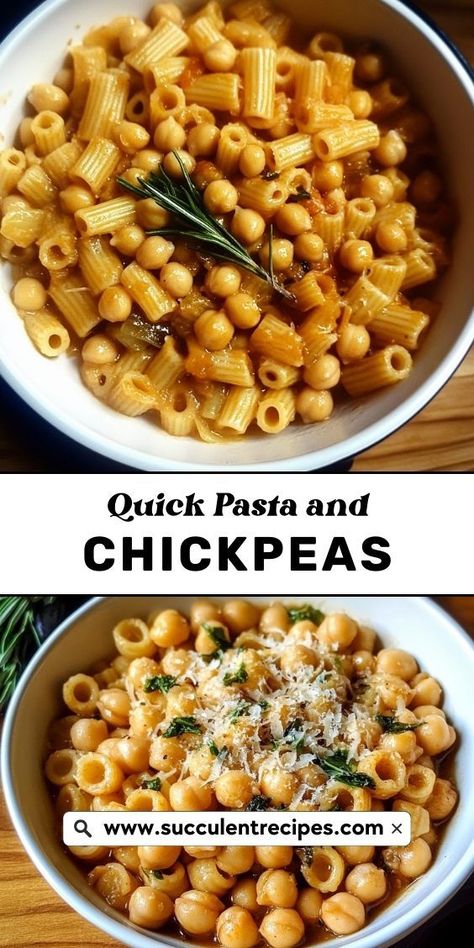 This Quick Pasta and Chickpeas is the perfect solution for a quick, comforting holiday meal. With tender chickpeas and pasta in a savory sauce, it's a flavorful dish that’s both satisfying and easy to make. Chickpea Pasta Sauce, Diy Snack Ideas, Cozy Movie Night, Quick Pasta, Basil Pasta, Chickpea Pasta, Diy Snacks, Creative Recipes, Savory Sauce