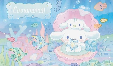 Kawaii Blue, Underwater Wallpaper, Crystal Kingdom, Cute Drawlings, Iphone Wallpaper Kawaii, Hello Kitty Drawing, Sanrio Wallpaper, Hello Kitty Iphone Wallpaper, Night Sleep