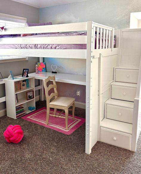 Step up your game with these bunk and loft beds! 😉⁠ .⁠ #mymaxtrix #bunkbeds #loftbed #kidsroominspo #custombed #boymom #girlmom #backtoschool Bunkbed Girls Room Ideas, Bunkbed Girls Room, Bunk Bed For Girls, Bunkbed Ideas, Queen Loft Beds, Girls Bunk Beds, Bunk Bed With Desk, Bunk Bed Loft, Girl Desk