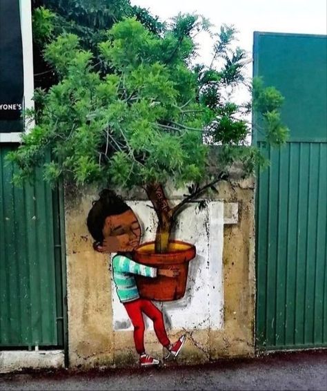 Street Wall Painting Ideas Creative, Street Art Love, Street Mural, 3d Street Art, Amazing Street Art, Murals Street Art, Illusion Art, Mural Wall Art, Lisbon Portugal