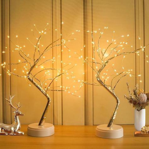 #christmas #merrychristmas #christmastree #christmasdecor #christmascheer #christmasornaments #christmasshopping #christmaslights #christmascookies #christmasdecorations #christmasgifts #christmasdecor #christmasevebox #trendingproducts #viralproducts # pinterestbestproducts #Pinterest Birch Christmas Tree, Artificial Bonsai Tree, Light Spirit, Spirit Tree, Fairy Lights In Trees, Holiday Bedroom, Warm White Lights, Small Christmas Tree, Led Tree