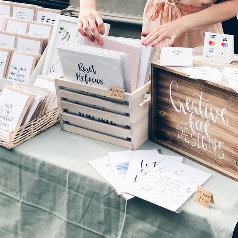 Modern calligraphy market stall Craft Market Stall Ideas, Market Stall Display Ideas, Dip Pen Calligraphy, Craft Stall Display, Brixton Market, Education Tattoos, Quotes Outdoors, Art Fair Display, Learning Calligraphy