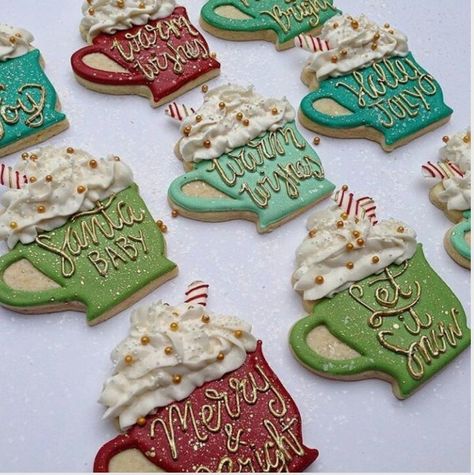 Allegra Labar on Instagram: “Santa Baby❤️🎅🏼How adorable are these😍😍😍 #christmas #christmascookies Now accepting Holiday orders for Thanksgiving & Christmas📦 Availability is limited⌛️To place an order visit www.SugarCoatedbyAllegra.com (link in my bio) OR email SugarCoatedbyAllegra@gmail.com💌 • • • • #candy #cookies #cake #cakes #sweets #sweettooth #sugar #chocolate #vanilla #chocolatechips #brownies #blondies #recipes #dessert #dessertrecipes #sugarcoatedbyallegra #yummy #delicious #i... Blondies Recipes, Mug Cookies, Winter Cookie, Cocoa Cookies, Festive Cookies, Cookies Cake, Days Till Christmas, Decorated Sugar Cookies, Xmas Cookies